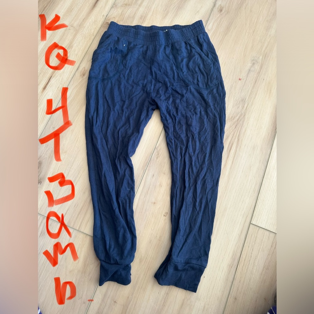 Kate Quinn Navy Bamboo-like Kids Bottoms